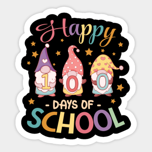 Happy 100 Days of School 2024 gnomies Sticker